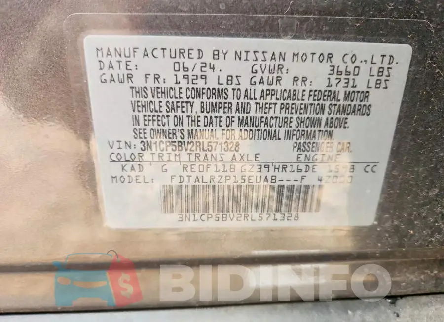 3N1CP5BV2RL571328 Photo# 14