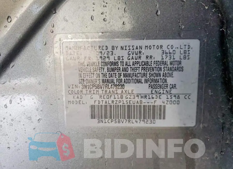 3N1CP5BV7RL479230 Photo# 13