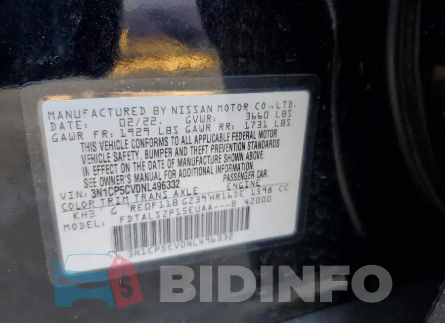 3N1CP5CV0NL496332 Photo# 12