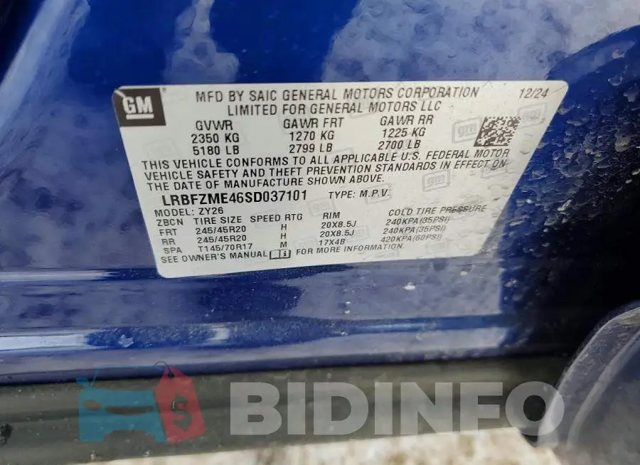 LRBFZME46SD037101 Photo# 12