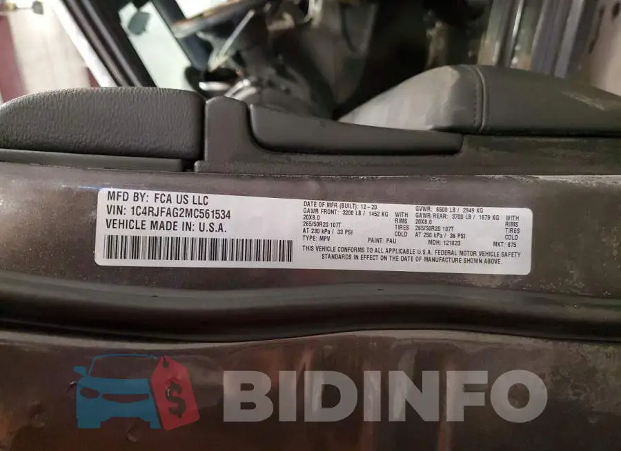 1C4RJFAG2MC561534 Photo# 14