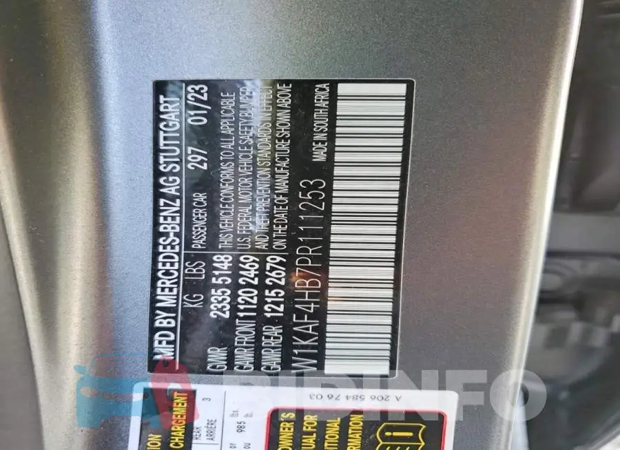 W1KAF4HB7PR111253 Photo# 12