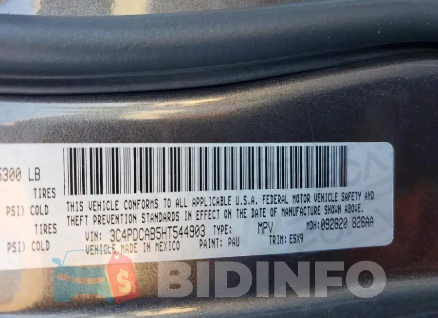 3C4PDCAB5HT544903 Photo# 13