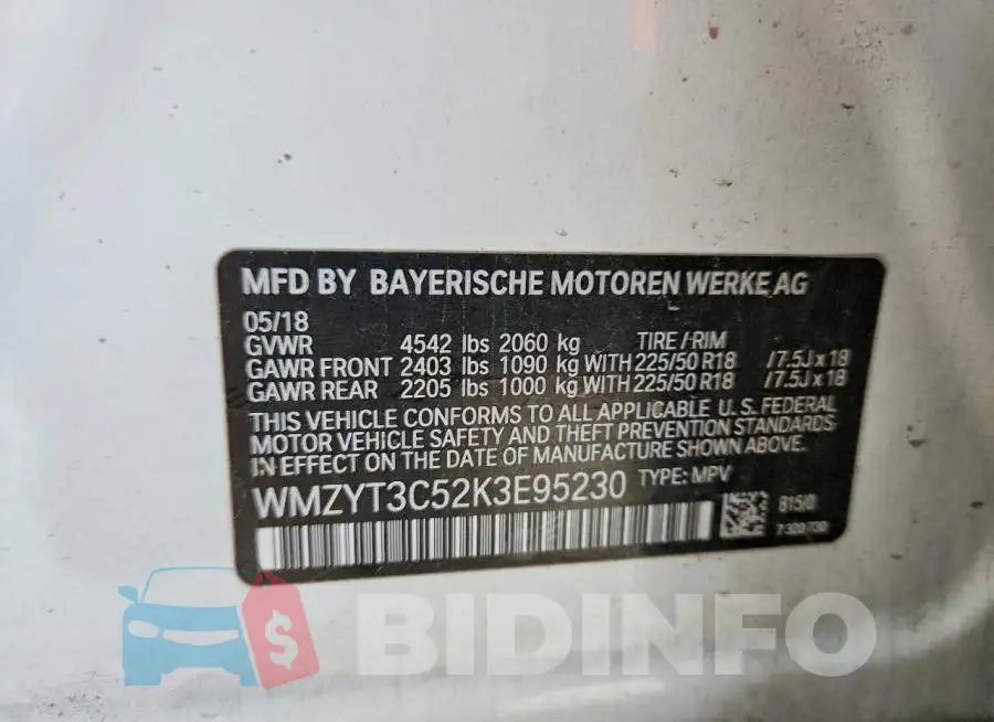 WMZYT3C52K3E95230 Photo# 13