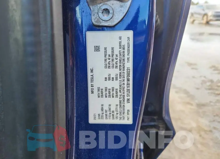 5YJ3E1EB1MF060231 Photo# 12