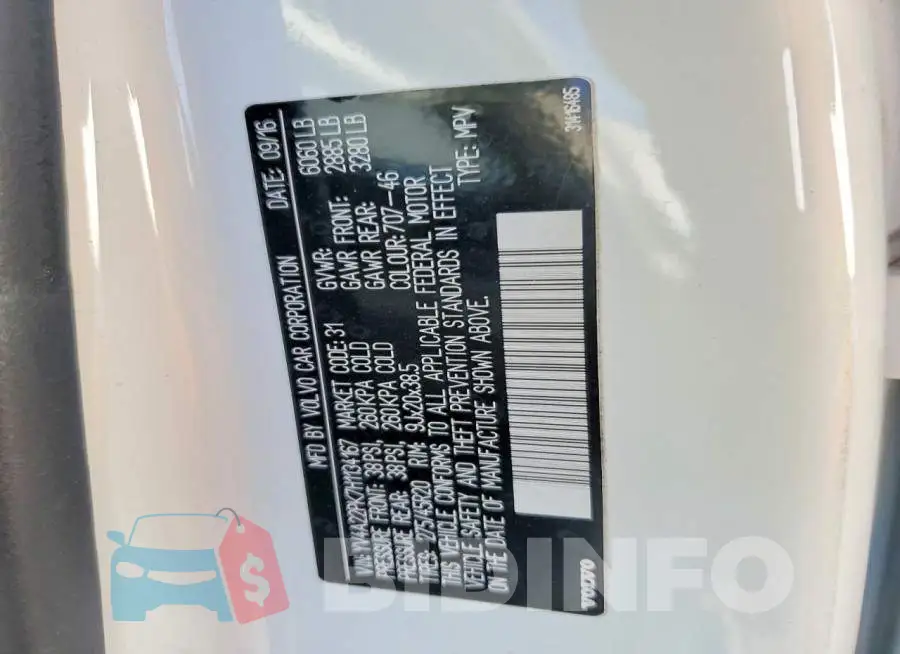 YV4A22PK7H1134167 Photo# 14