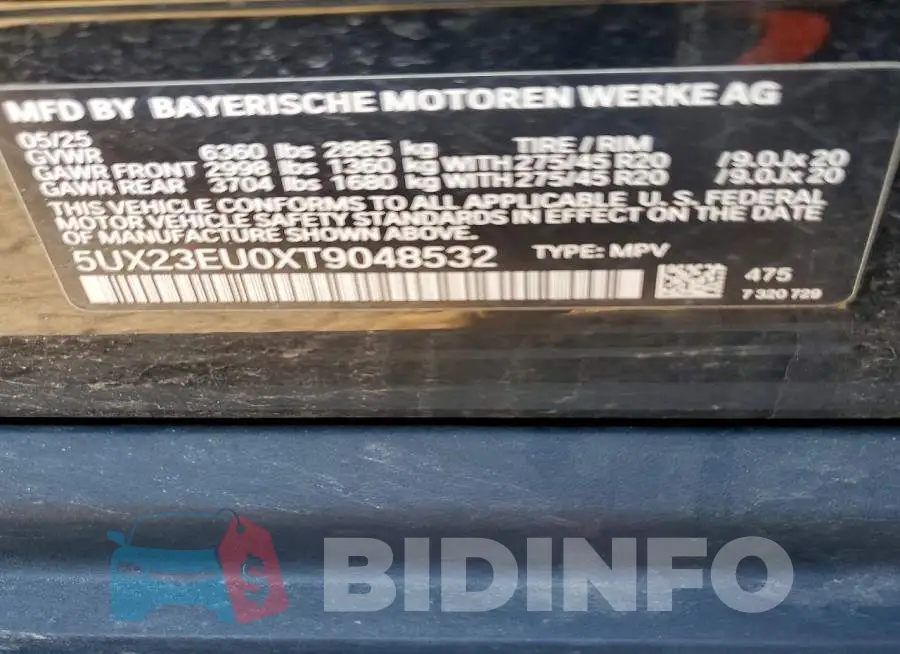5UX23EU0XT9048532 Photo# 13