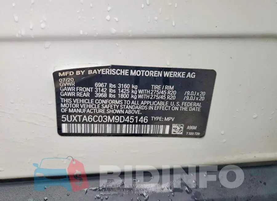 5UXTA6C03M9D45146 Photo# 13