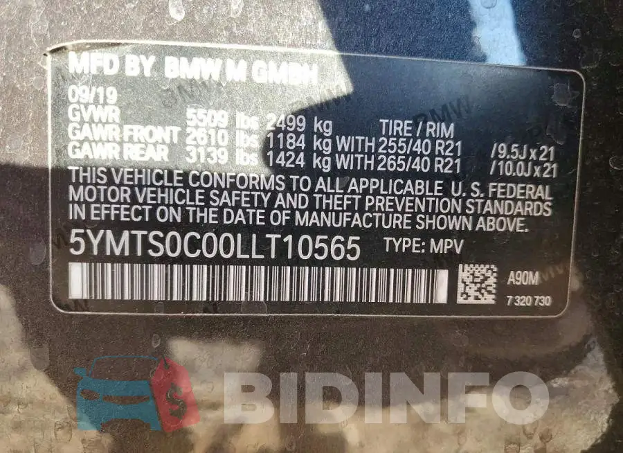 5YMTS0C00LLT10565 Photo# 13