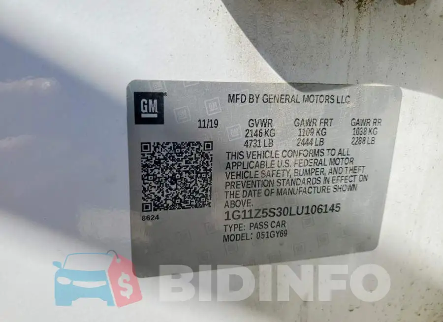 1G11Z5S30LU106145 Photo# 13