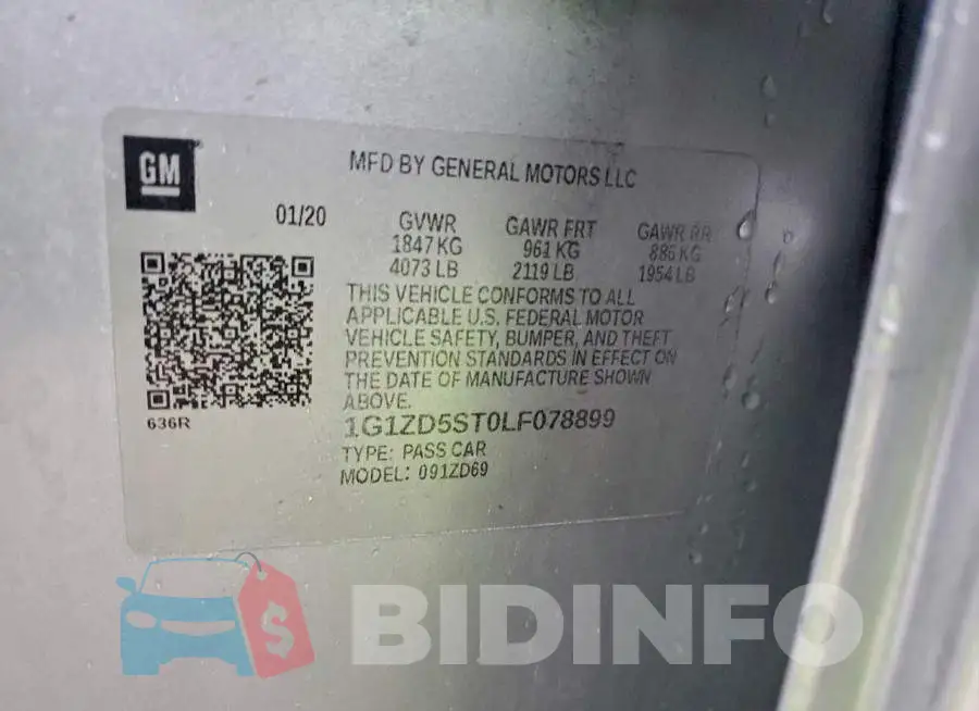 1G1ZD5ST0LF078899 Photo# 12