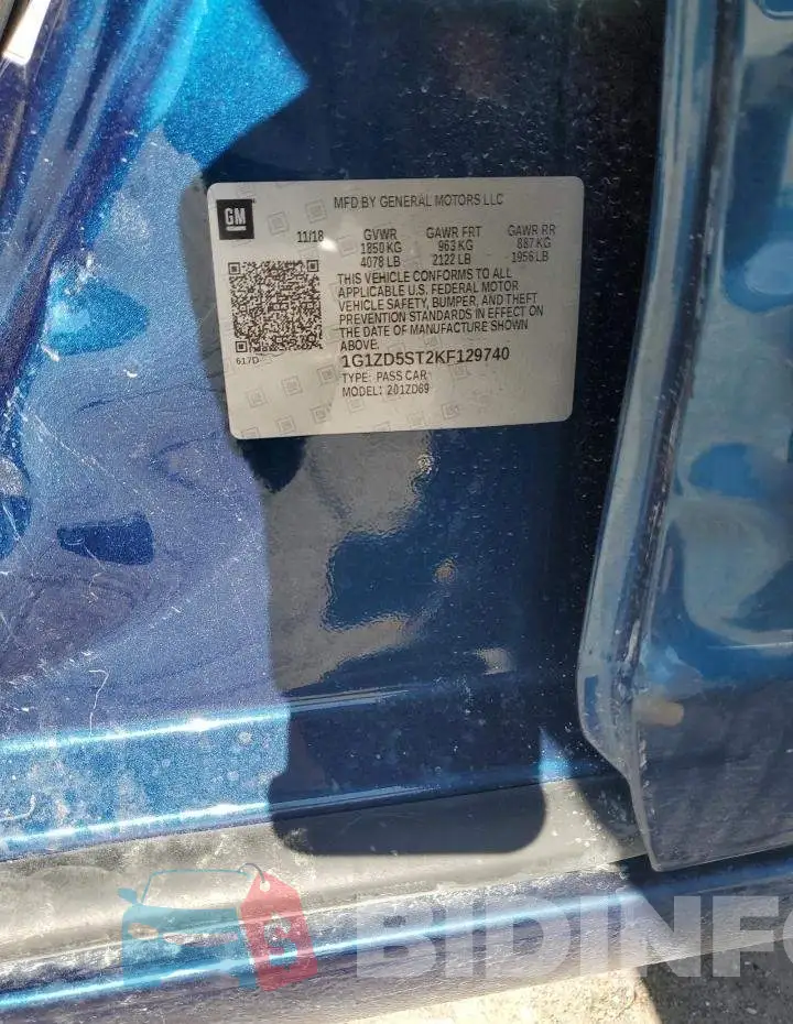 1G1ZD5ST2KF129740 Photo# 12