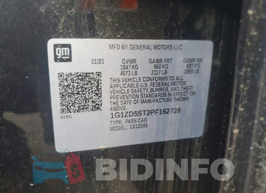 1G1ZD5ST2PF162728 Photo# 12