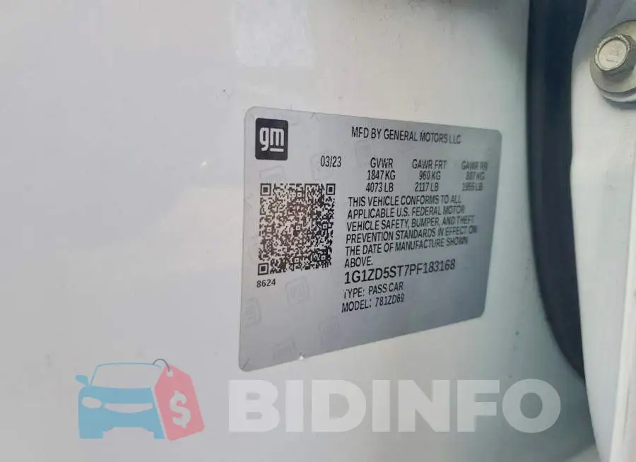 1G1ZD5ST7PF183168 Photo# 12