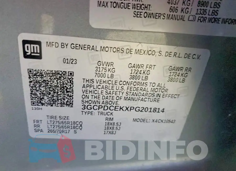 3GCPDCEKXPG201814 Photo# 11