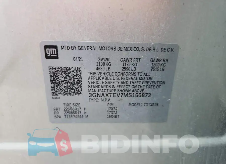 3GNAXTEV7MS160873 Photo# 12
