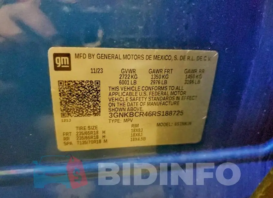 3GNKBCR46RS188725 Photo# 13