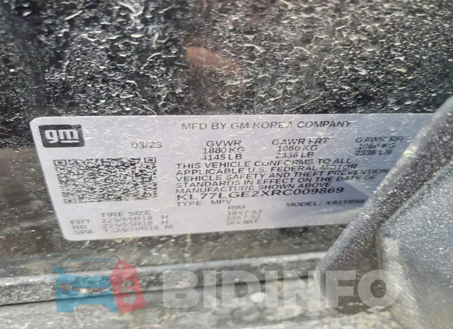 KL77LGE2XRC009869 Photo# 14
