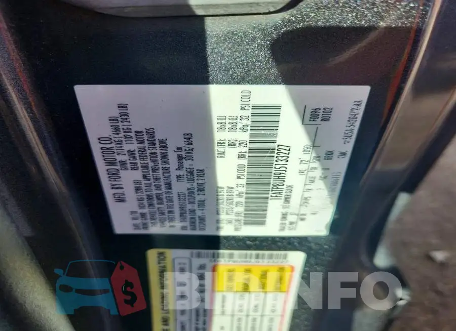 1FATP8UH9J5133227 Photo# 12