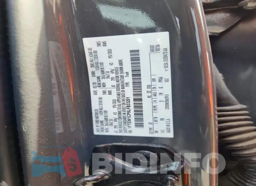 1FTEW1CP9LFB33201 Photo# 12