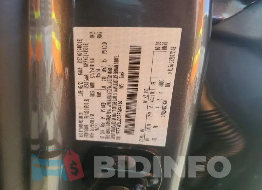 1FTFW3LD3SFA84730 Photo# 12