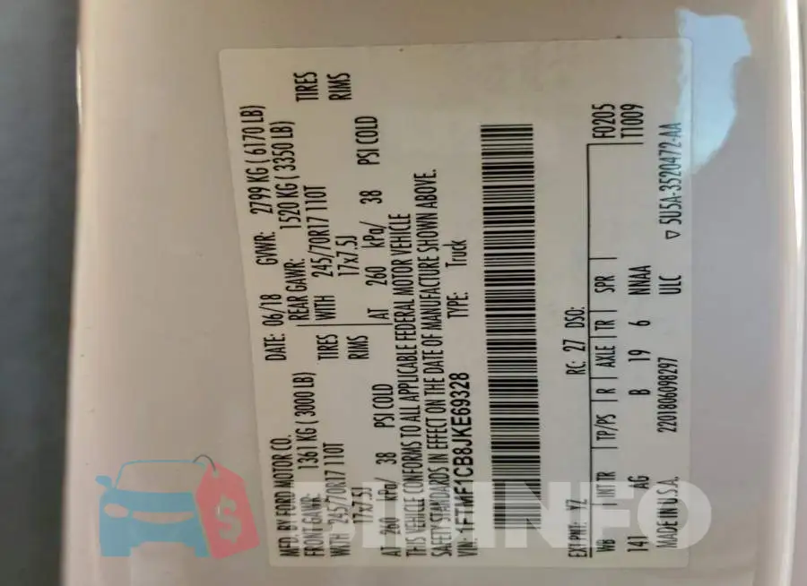 1FTMF1CB8JKE69328 Photo# 12