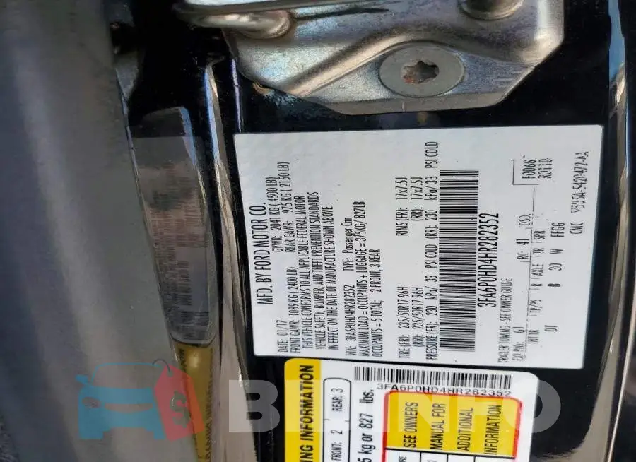 3FA6P0HD4HR282352 Photo# 12