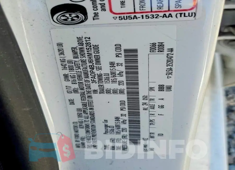 3FADP4BJ6HM152812 Photo# 12