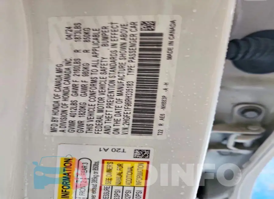 2HGFE1F96RH335183 Photo# 12