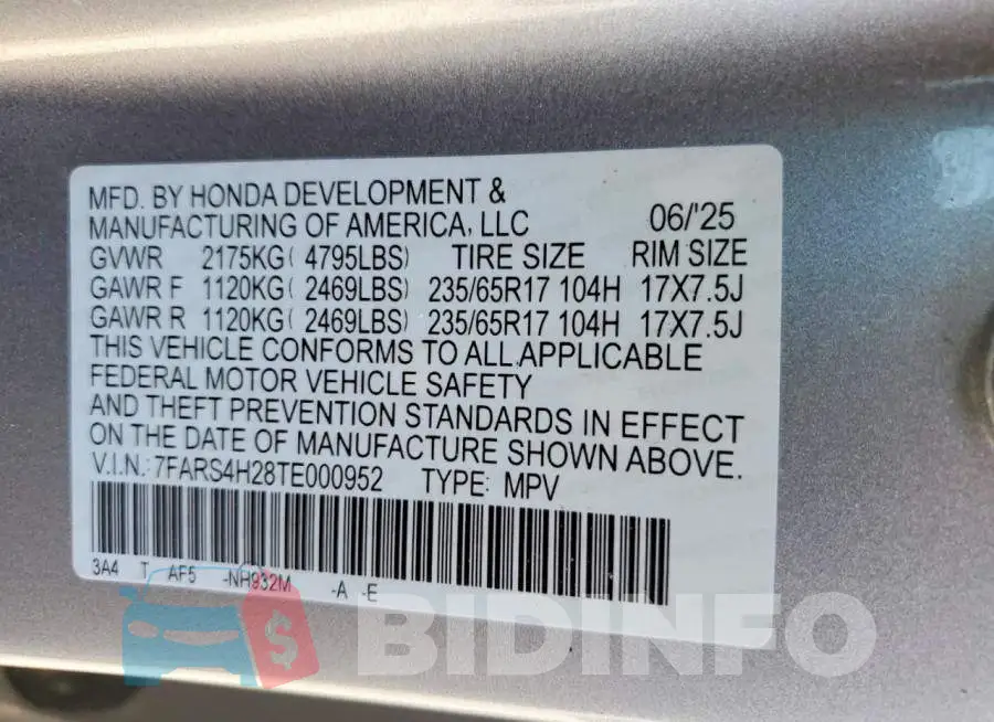 7FARS4H28TE000952 Photo# 13