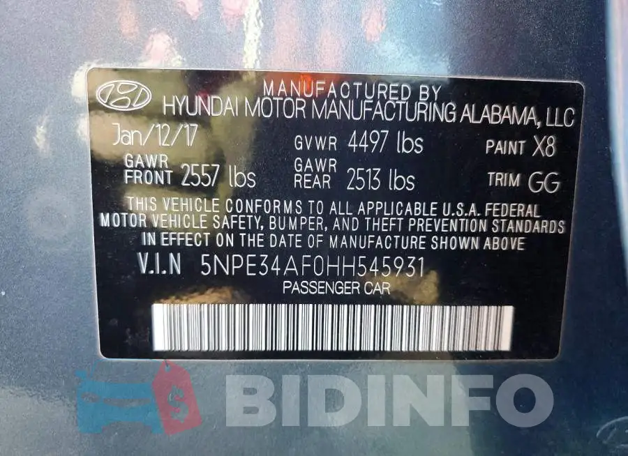 5NPE34AF0HH545931 Photo# 13
