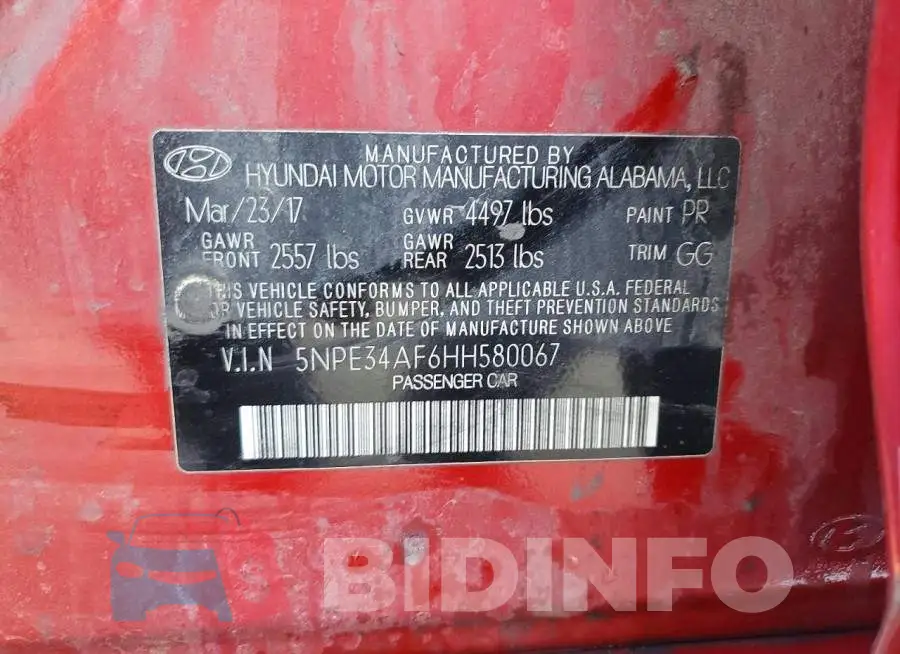 5NPE34AF6HH580067 Photo# 12