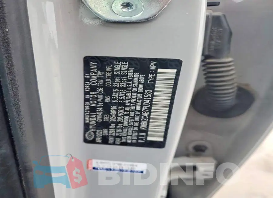 KM8K2CAB7PU041583 Photo# 12