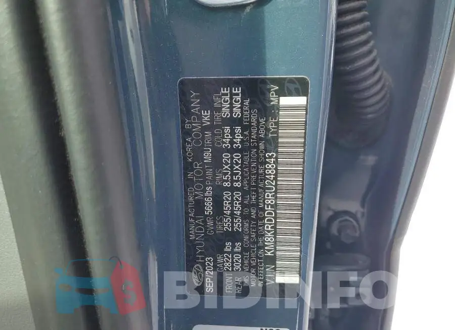 KM8KRDDF8RU248843 Photo# 14