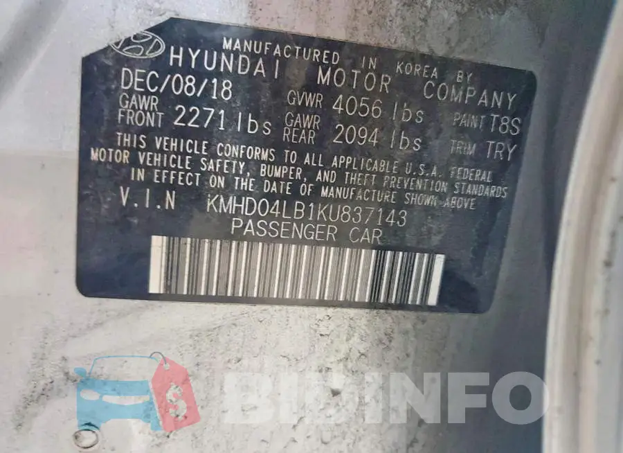 KMHD04LB1KU837143 Photo# 12