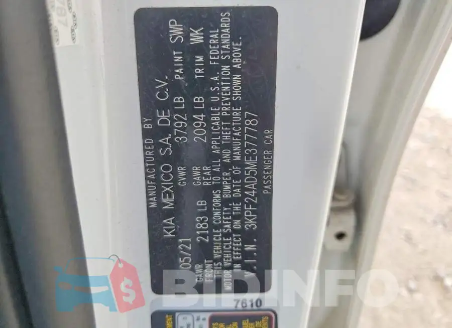 3KPF24AD5ME377787 Photo# 12