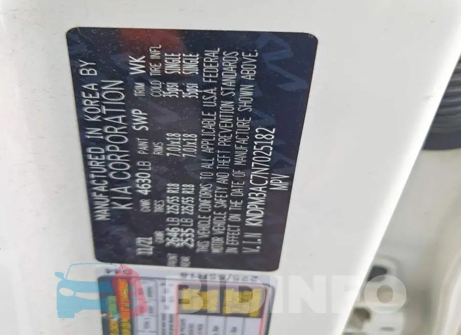 KNDPM3AC7N7025182 Photo# 13