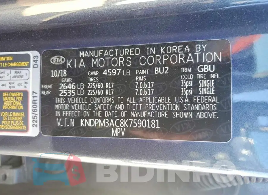KNDPM3AC8K7590181 Photo# 14