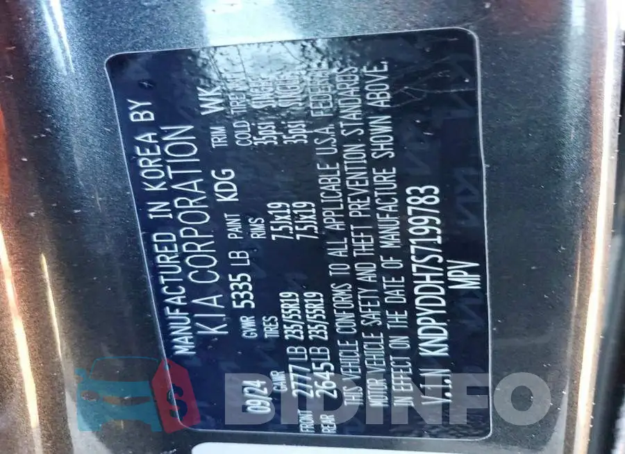 KNDPYDDH7S7199783 Photo# 14
