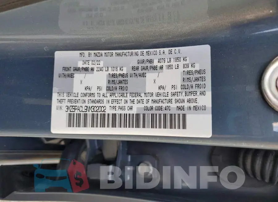 3MZBPACL9NM302002 Photo# 12