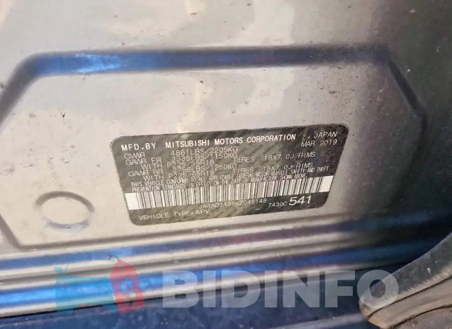JA4AD3A38KZ045148 Photo# 12