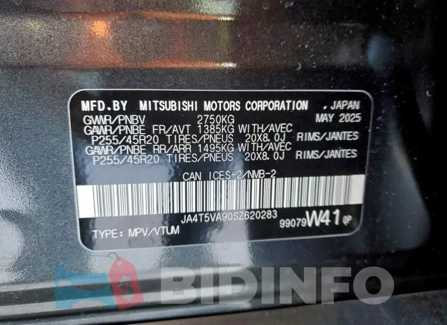 JA4T5VA90SZ620283 Photo# 12