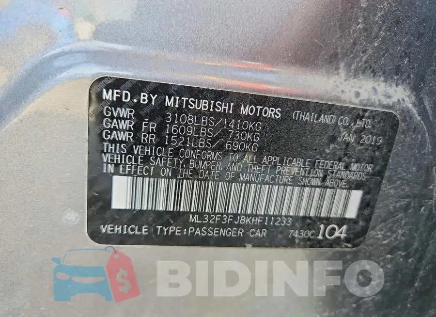ML32F3FJ8KHF11233 Photo# 12