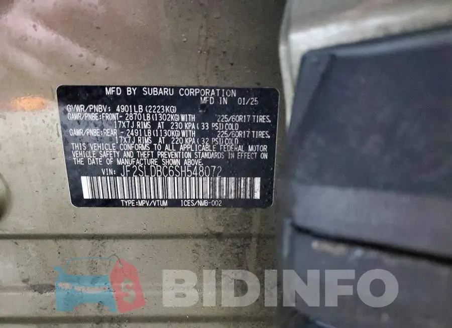 JF2SLDBC6SH548072 Photo# 14