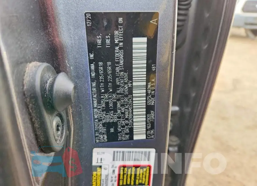 5TDHZRBH4MS528420 Photo# 13