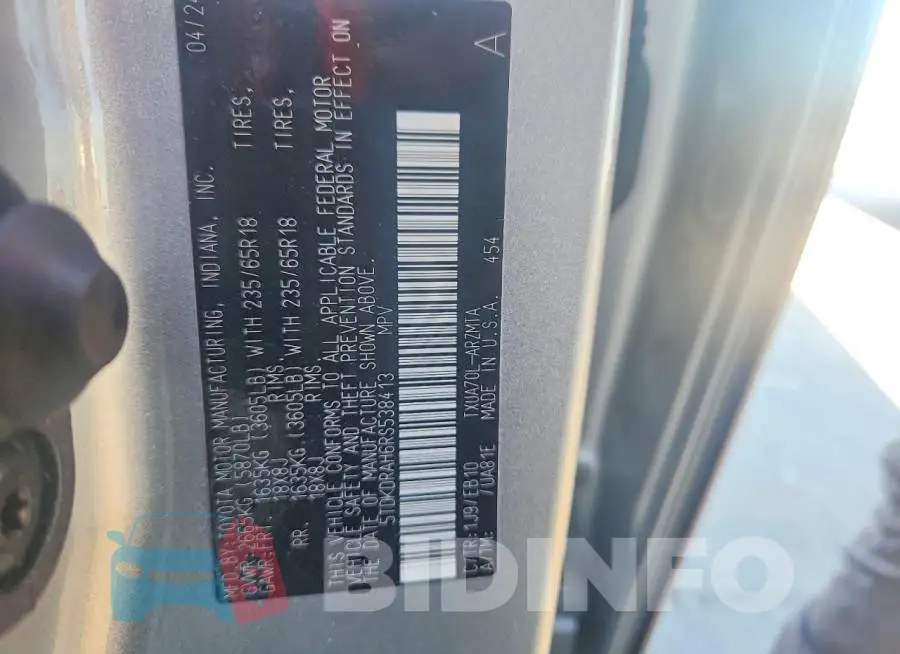 5TDKDRAH6RS538413 Photo# 13