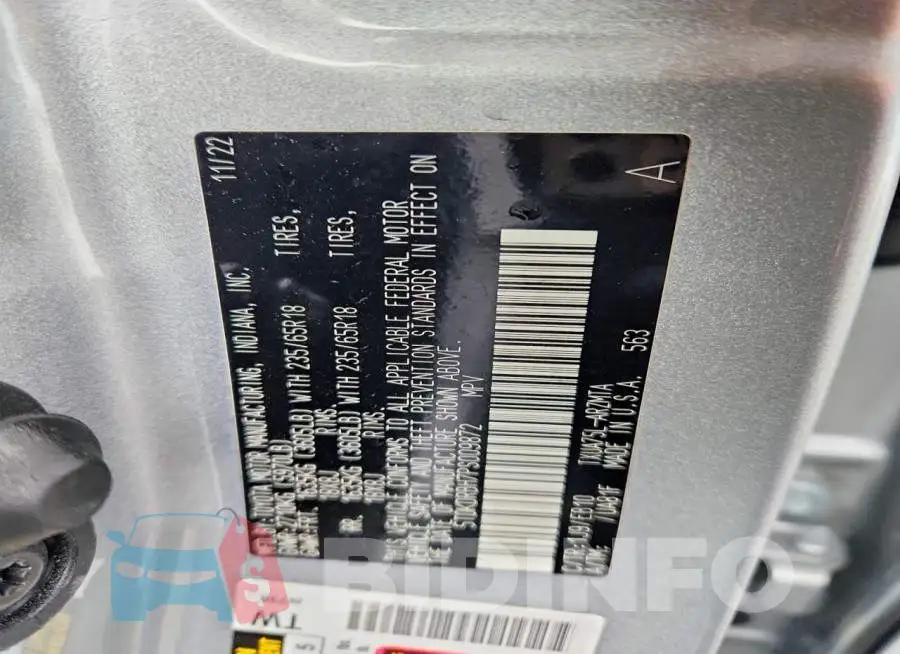 5TDKDRBH7PS009872 Photo# 12