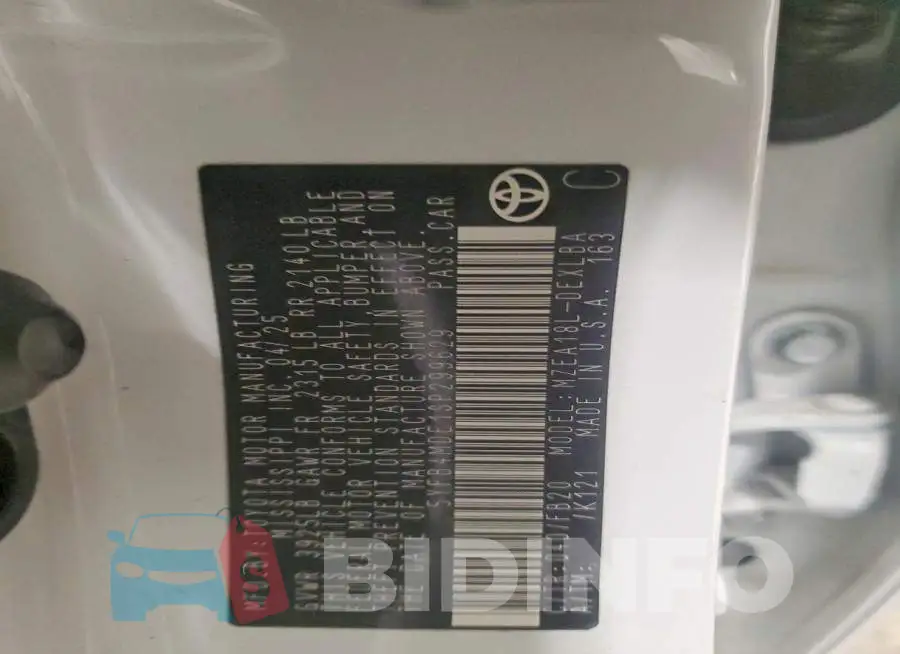 5YFB4MDE1SP299629 Photo# 12
