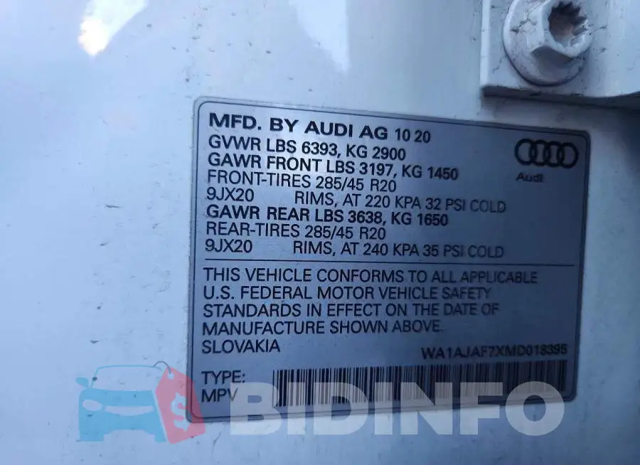 WA1AJAF7XMD018395 Photo# 12