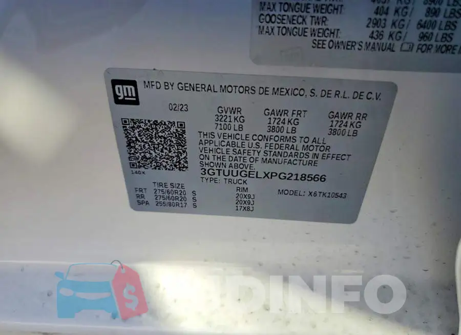 3GTUUGELXPG218566 Photo# 12